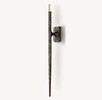 Hammered Glass Column Wall Light