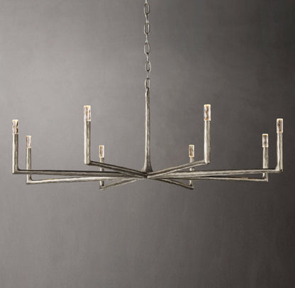 Hammered Glass Ring Chandelier