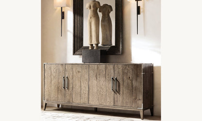 Hammered Metal Linen Column Sconce