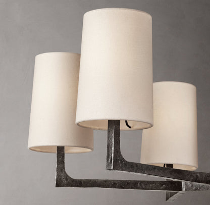 Hartwell Hammered Linen Chandelier