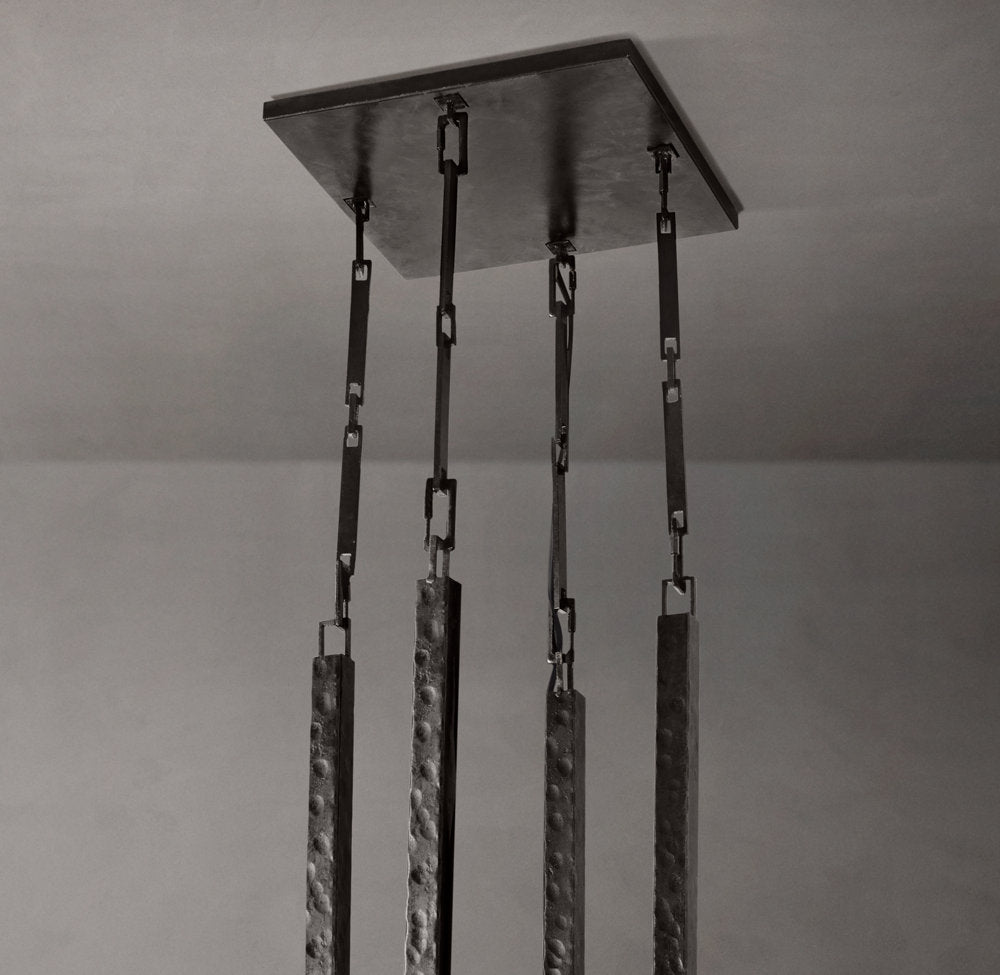 Hartwell Hammered Linen Chandelier