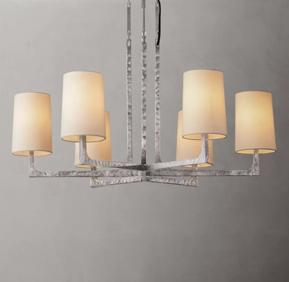 Hartwell Hammered Linen Chandelier