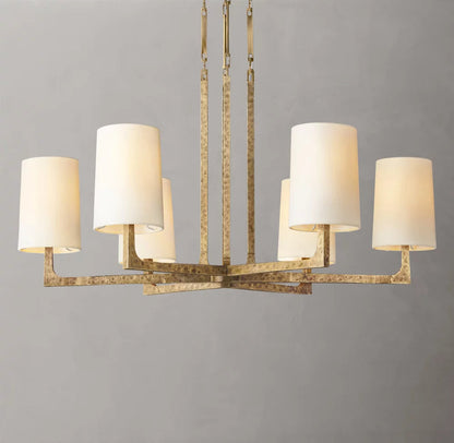 Hartwell Hammered Linen Chandelier