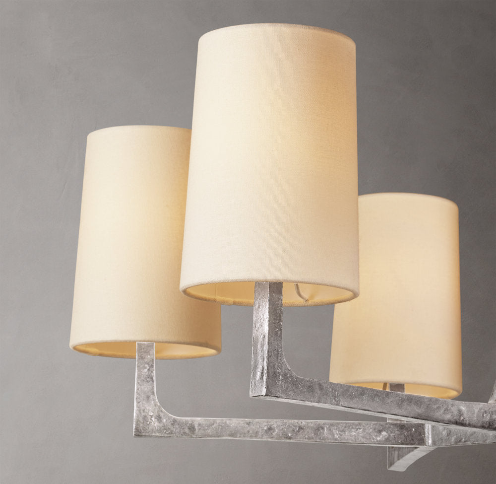 Hartwell Hammered Linen Chandelier