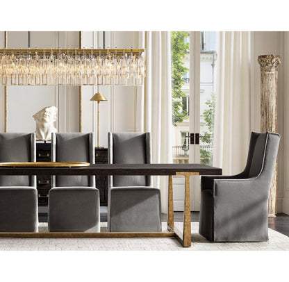 Linked Crystal Chain Chandelier