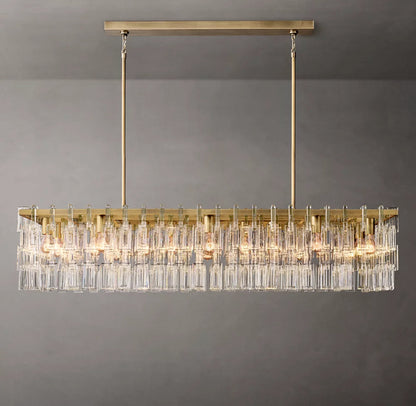 Linked Crystal Chain Chandelier
