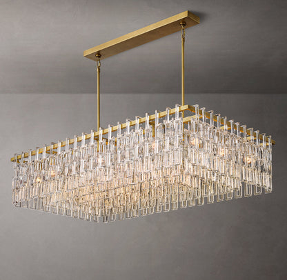 Linked Crystal Chain Chandelier