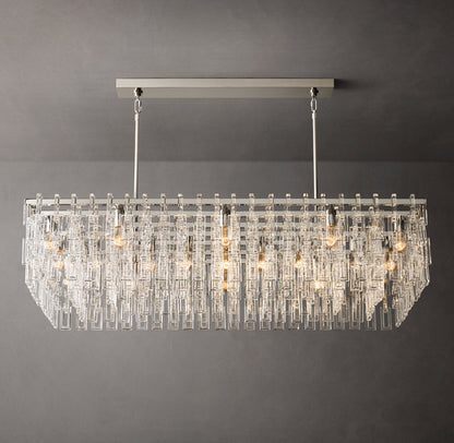 Linked Crystal Chain Chandelier