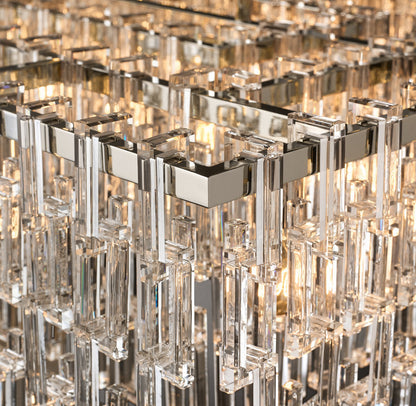 Linked Crystal Chain Chandelier