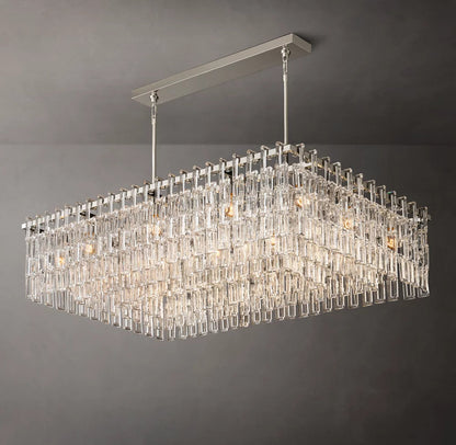 Linked Crystal Chain Chandelier