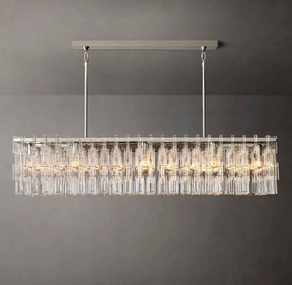 Linked Crystal Chain Chandelier