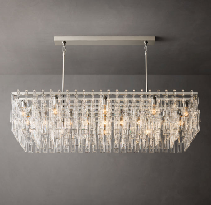 Linked Crystal Chain Chandelier