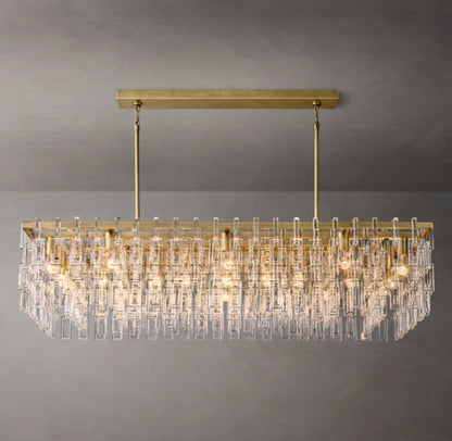 Linked Crystal Chain Chandelier
