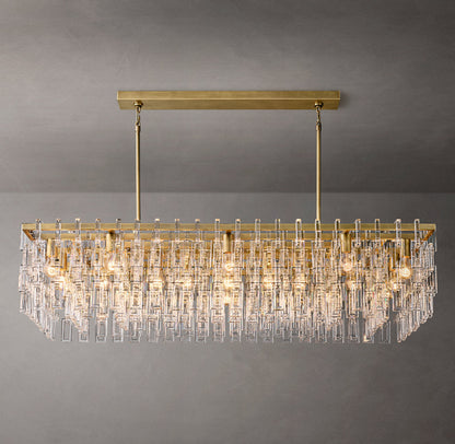 Linked Crystal Chain Chandelier