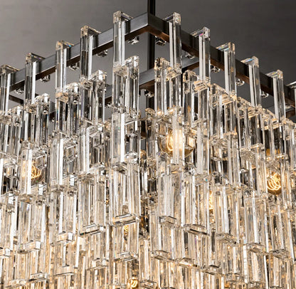 Linked Crystal Chain Chandelier