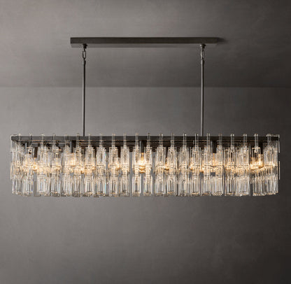 Linked Crystal Chain Chandelier