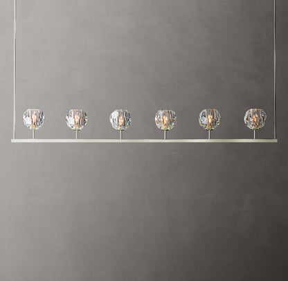 Lucent Orb Linear Crystal Chandelier