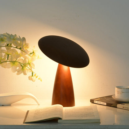 Lunara Arc Wood Table Lamp