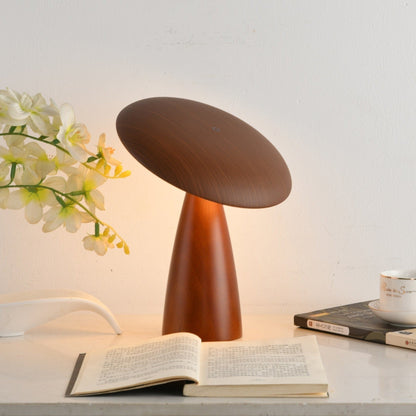 Lunara Arc Wood Table Lamp