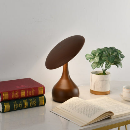 Lunara Arc Wood Table Lamp