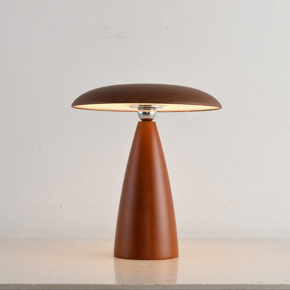 Lunara Arc Wood Table Lamp