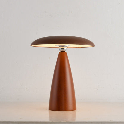 Lunara Arc Wood Table Lamp