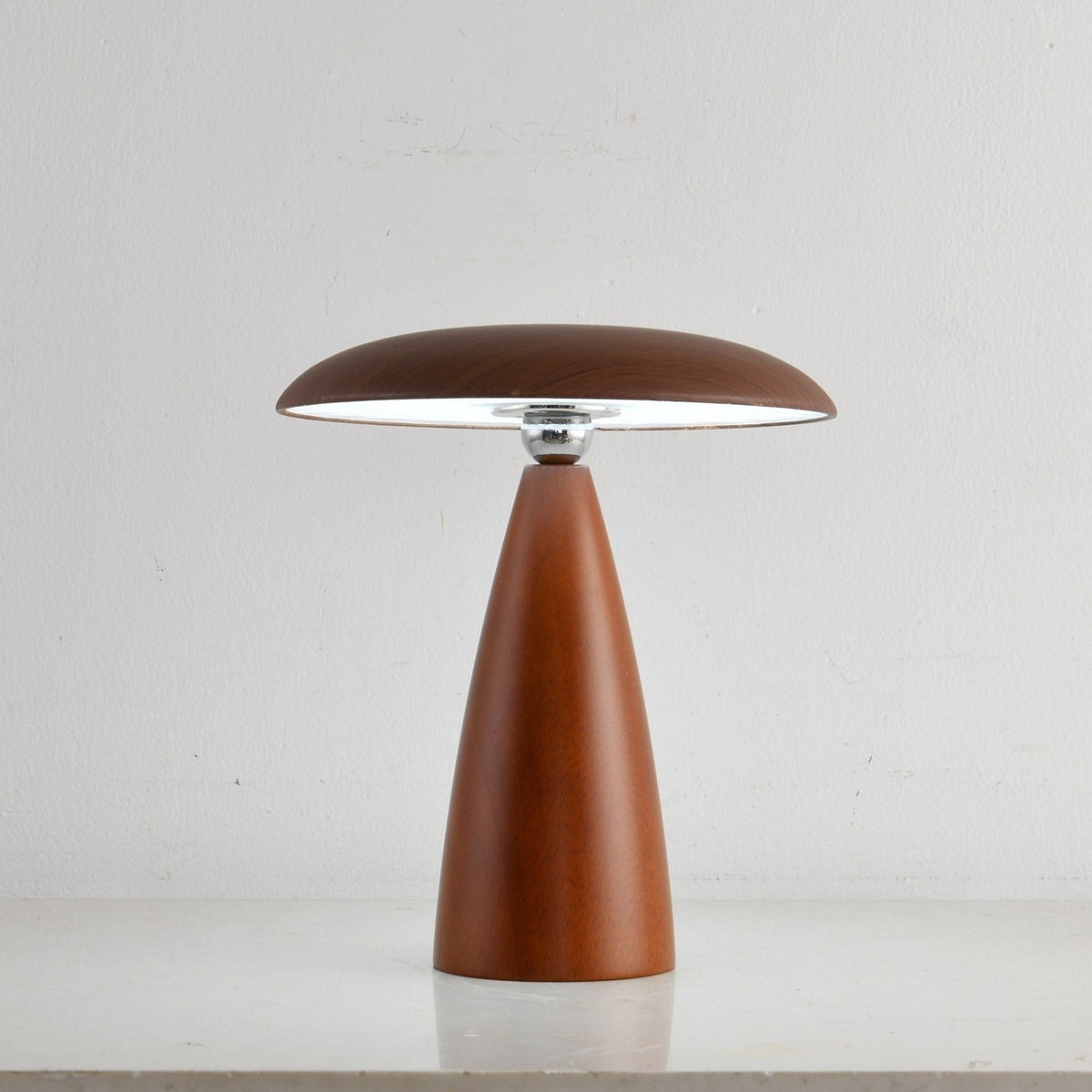 Lunara Arc Wood Table Lamp