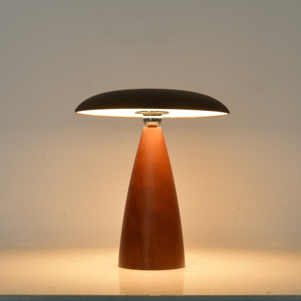 Lunara Arc Wood Table Lamp