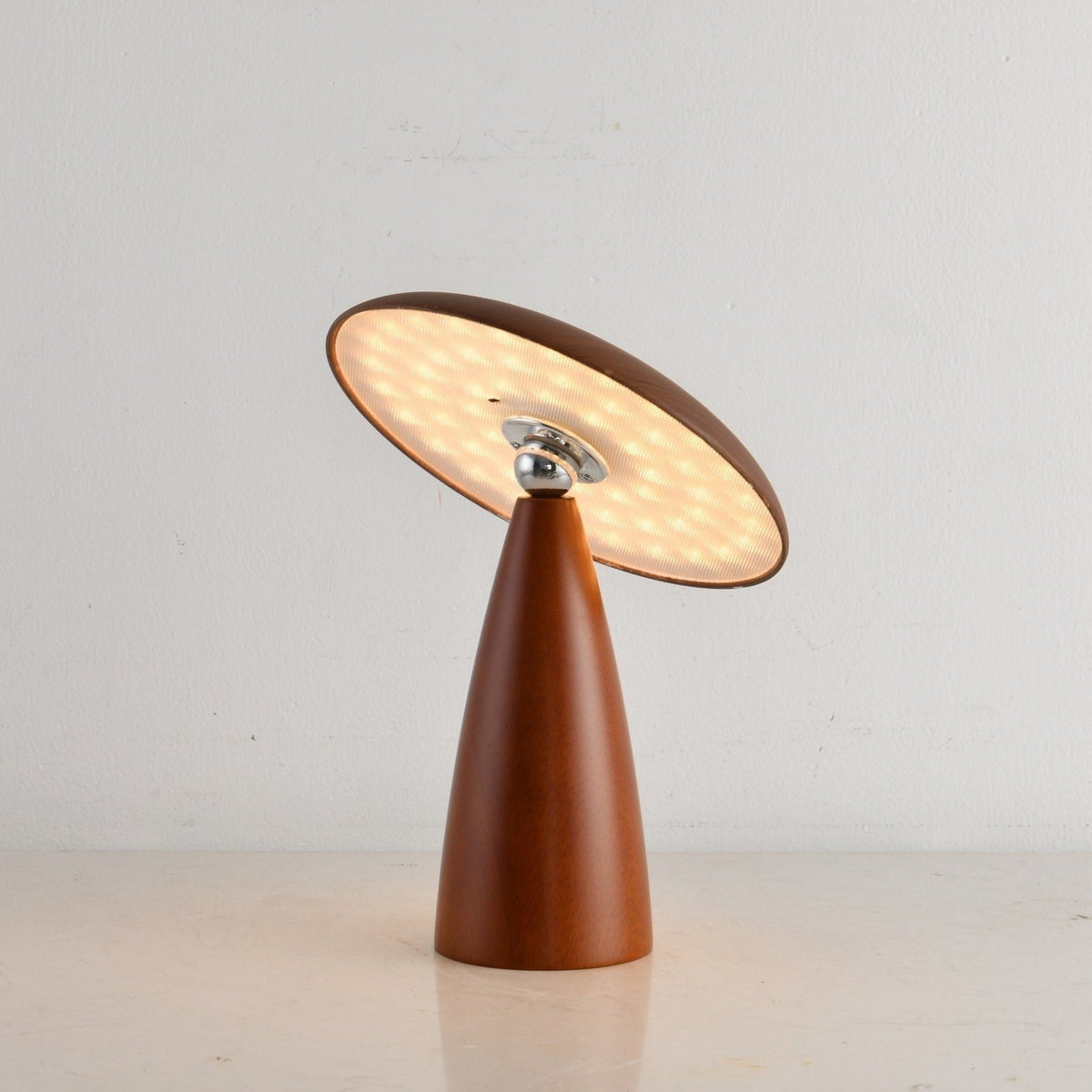Lunara Arc Wood Table Lamp
