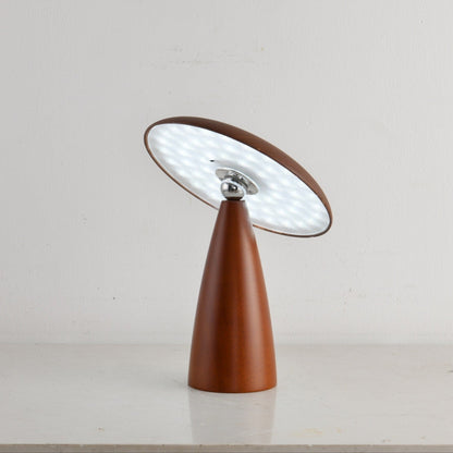 Lunara Arc Wood Table Lamp