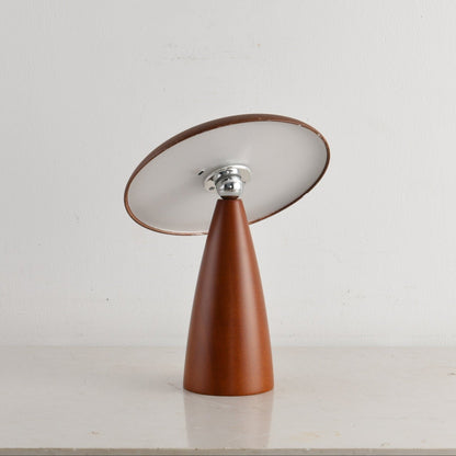 Lunara Arc Wood Table Lamp