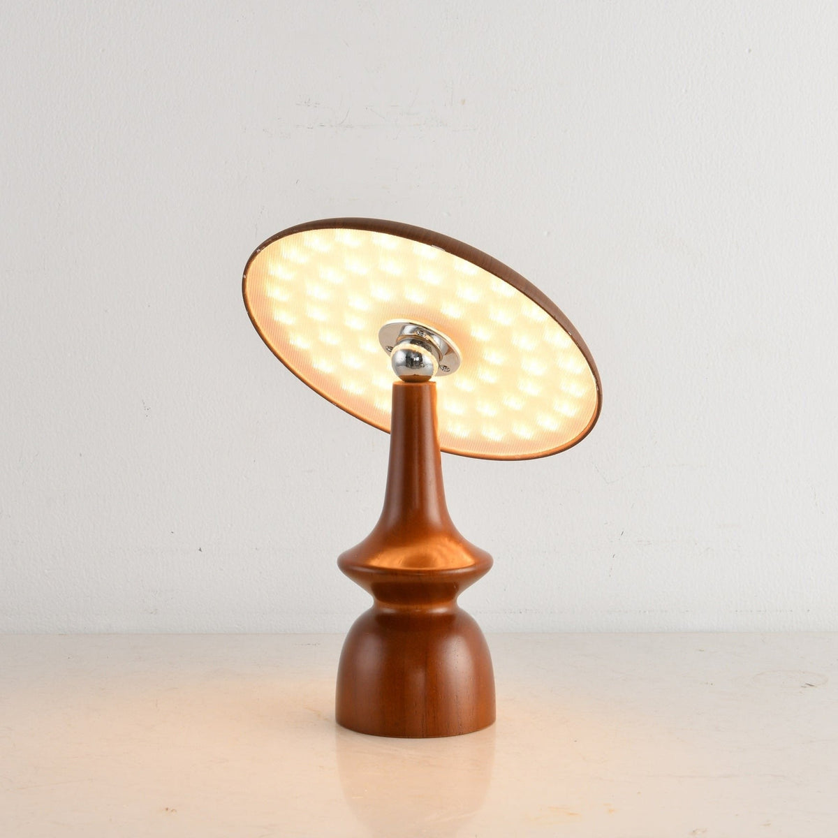 Lunara Arc Wood Table Lamp