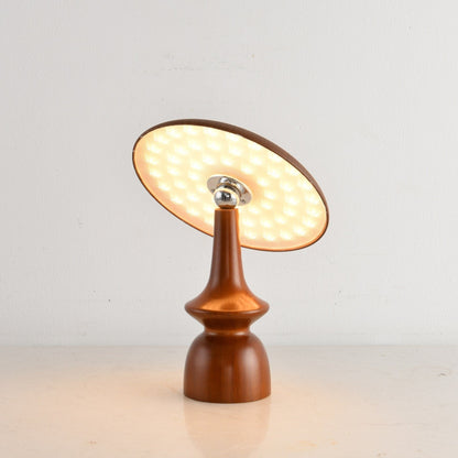 Lunara Arc Wood Table Lamp