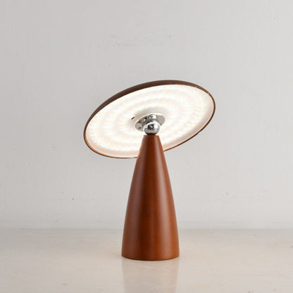 Lunara Arc Wood Table Lamp