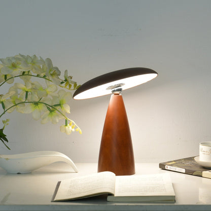 Lunara Arc Wood Table Lamp