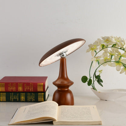 Lunara Arc Wood Table Lamp