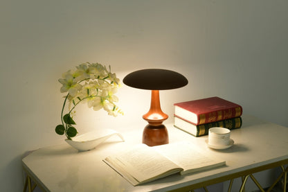 Lunara Arc Wood Table Lamp