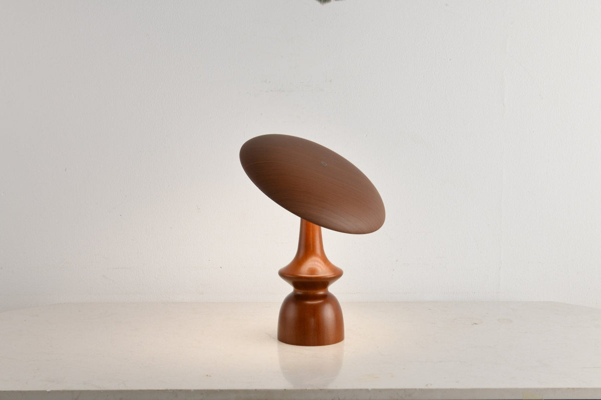 Lunara Arc Wood Table Lamp