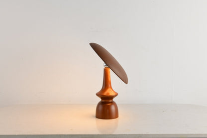 Lunara Arc Wood Table Lamp