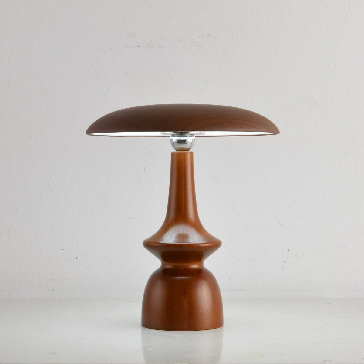 Lunara Arc Wood Table Lamp