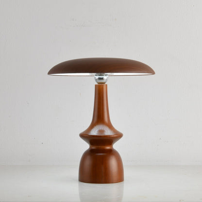 Lunara Arc Wood Table Lamp