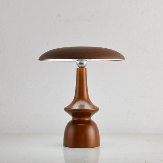 Lunara Arc Wood Table Lamp