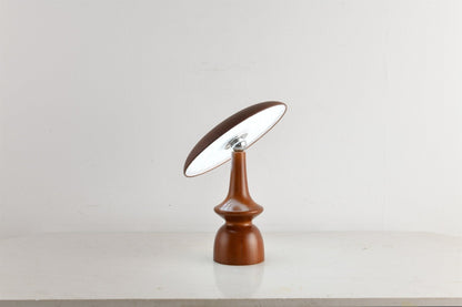 Lunara Arc Wood Table Lamp
