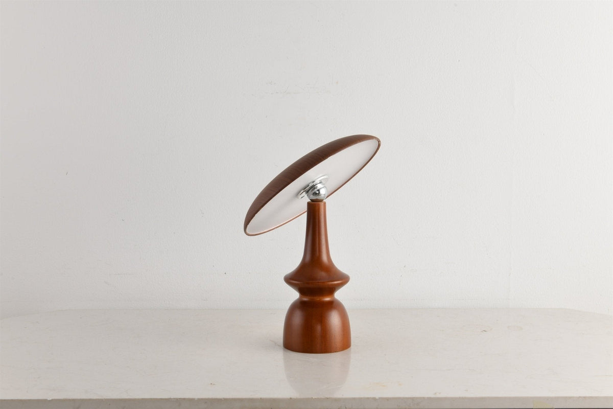 Lunara Arc Wood Table Lamp