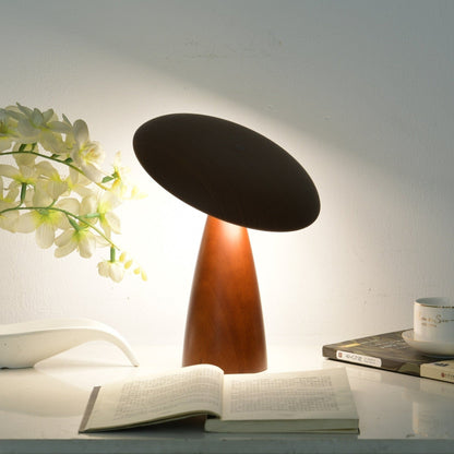 Lunara Arc Wood Table Lamp