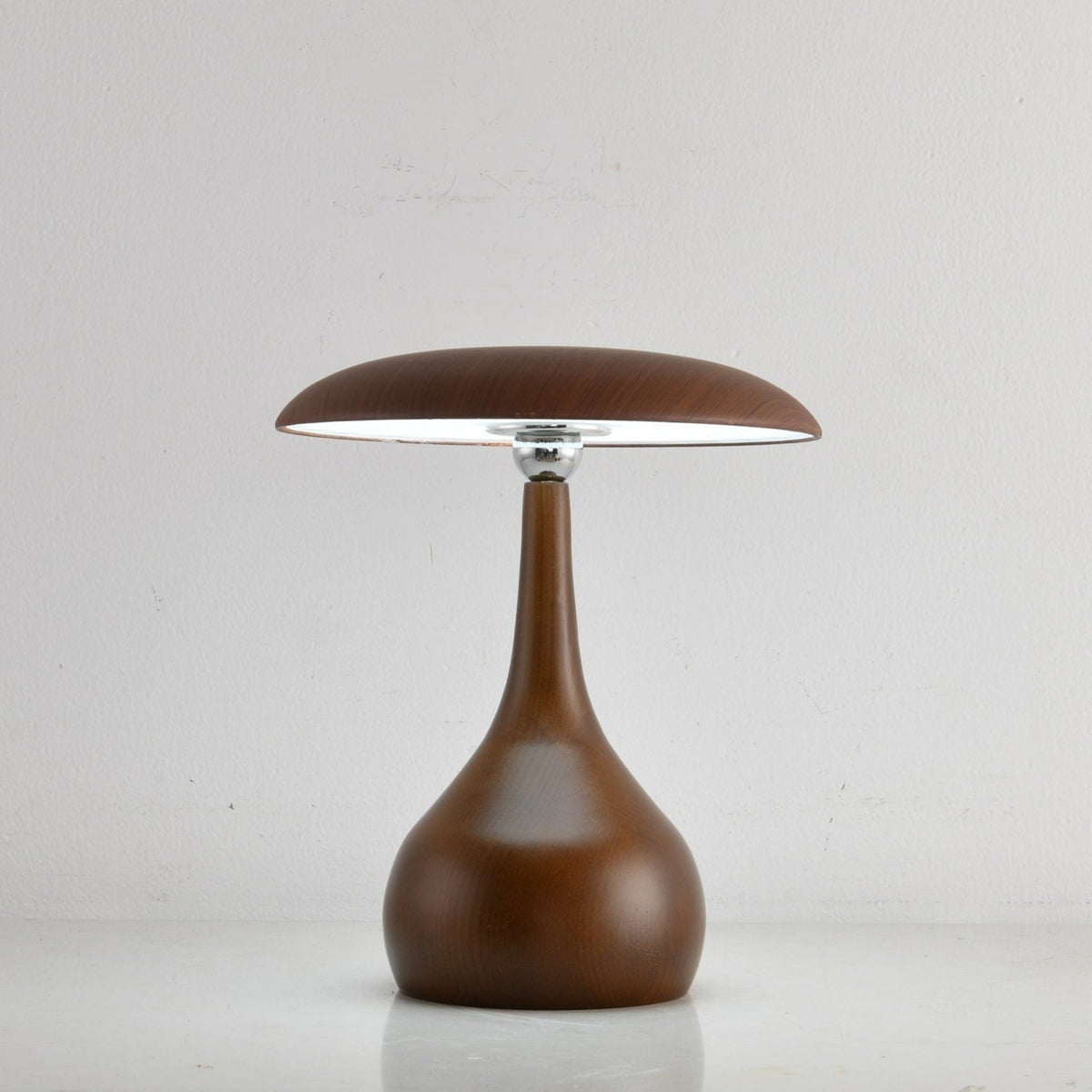 Lunara Arc Wood Table Lamp