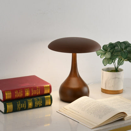 Lunara Arc Wood Table Lamp