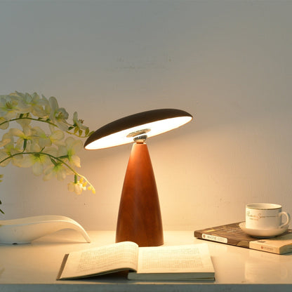 Lunara Arc Wood Table Lamp