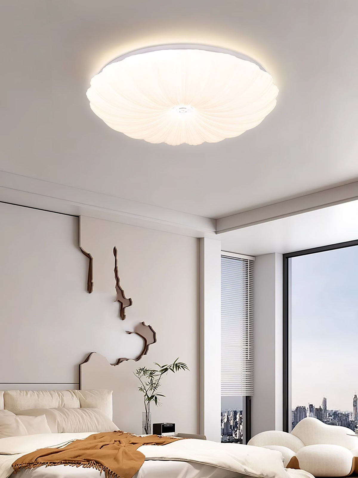 Lunaris Shell Flush Mount Ceiling Light