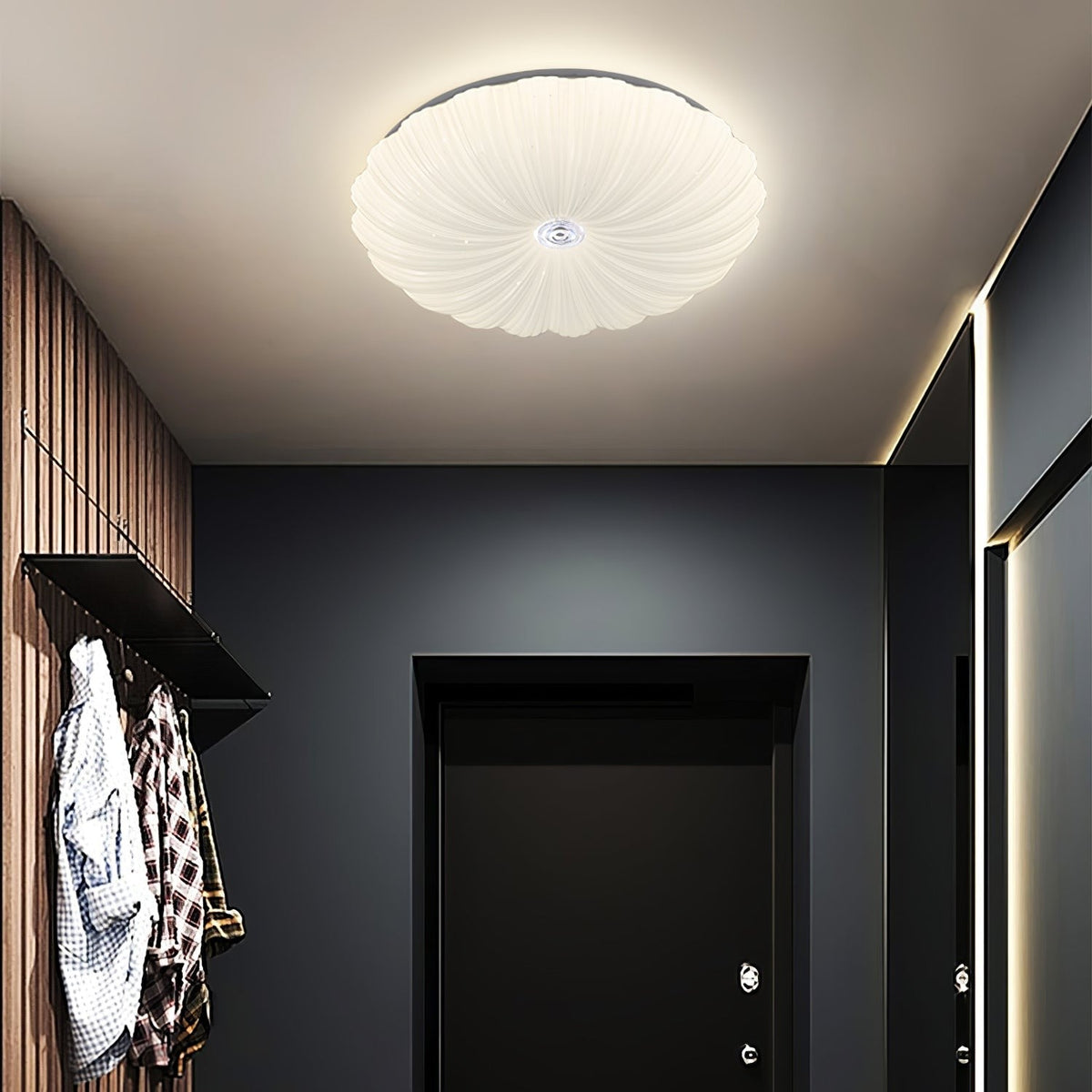 Lunaris Shell Flush Mount Ceiling Light